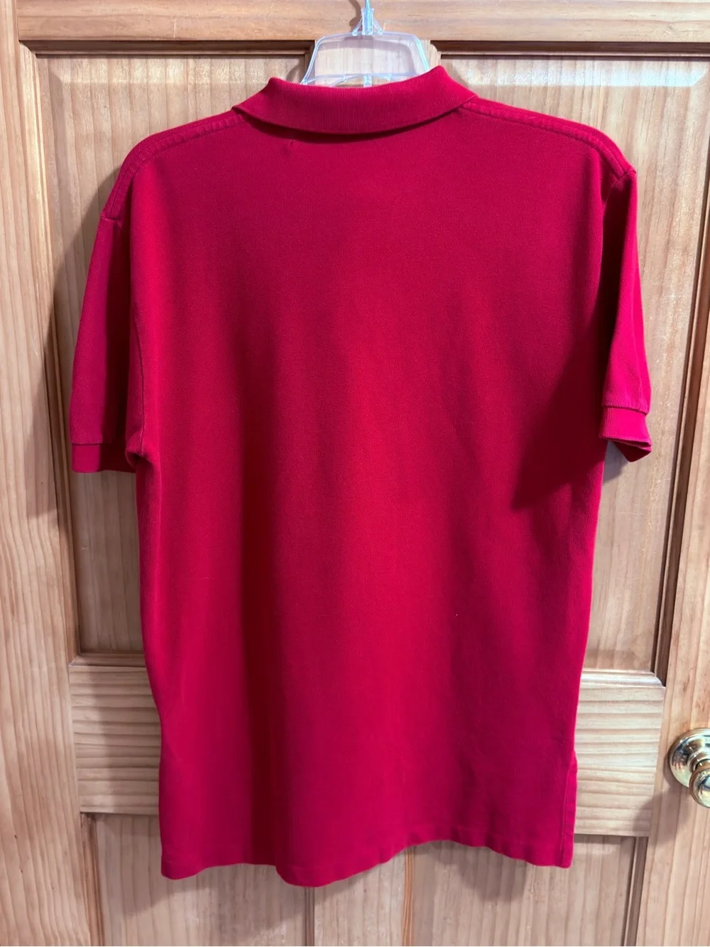 Polo by Ralph Lauren Men’s Red Classic Cotton Polo Shirt-S-EC